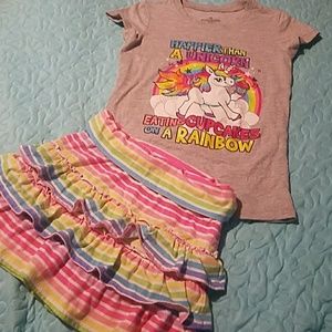 Unicorn rainbow outfit